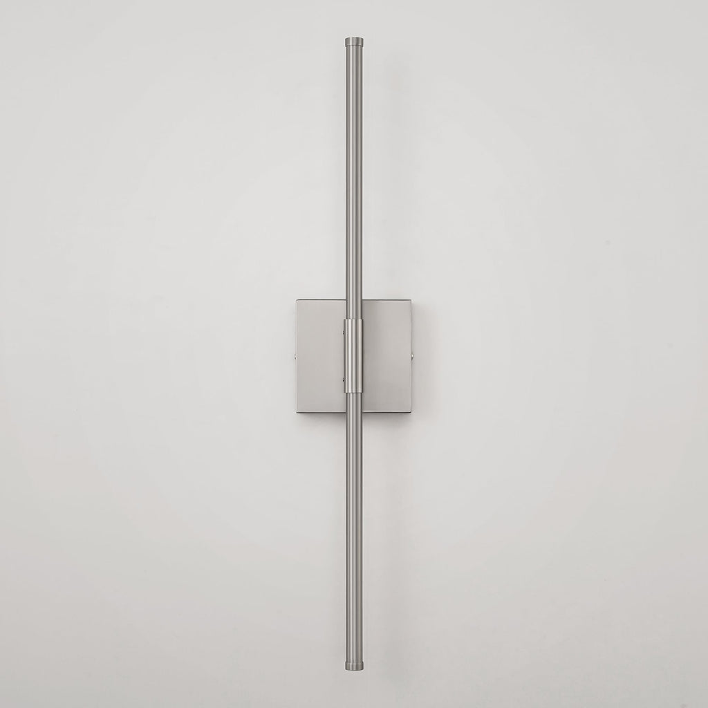 Applique murale de salle de bain à 1 lumière, linéaire et moderne, à intensité variable, à DEL intégrée, de 23,6 po