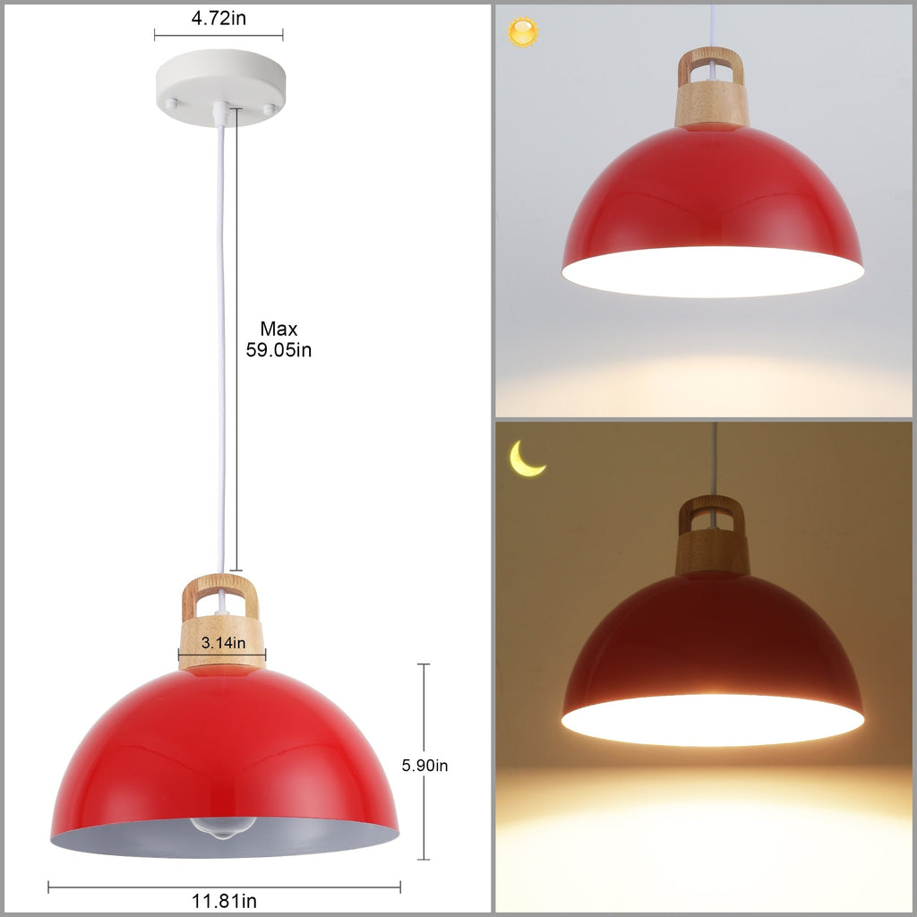 Luminaire suspendu moderne à 1 lumière avec interrupteur pour îlot de cuisine