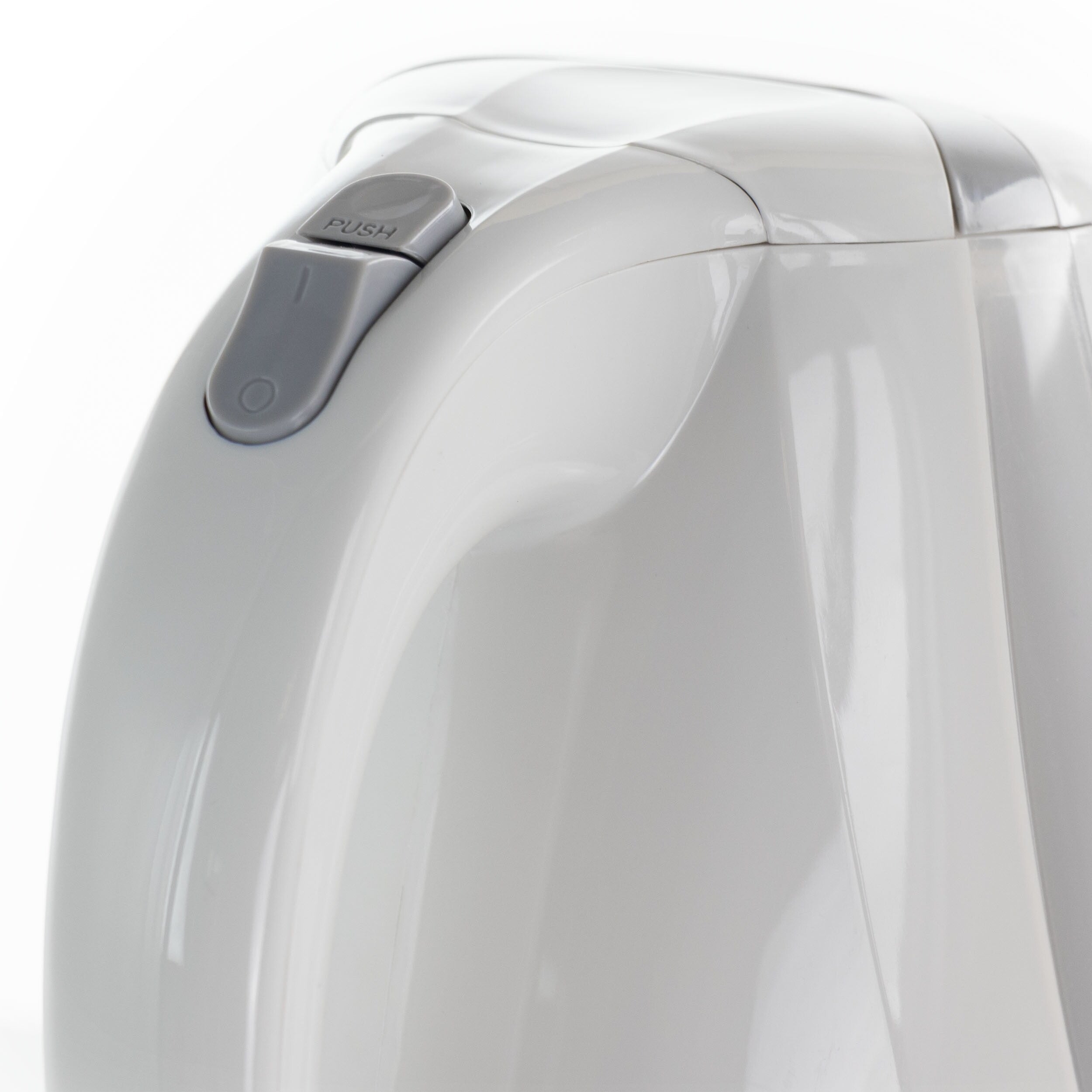 Bouilloire électrique sans fil à ébullition rapide de 1,7 L, blanche