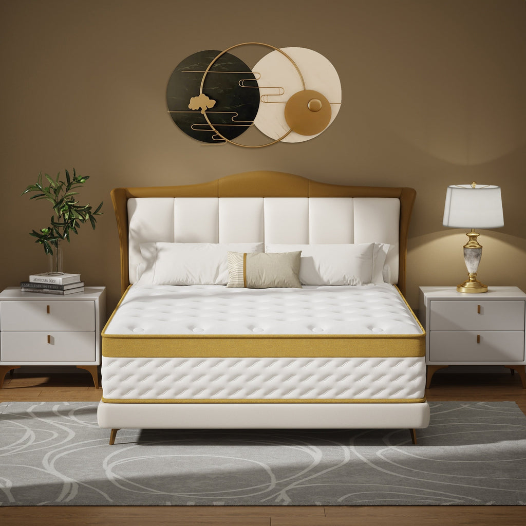 Matelas hybride en mousse à mémoire de forme et ressorts de 10 pouces