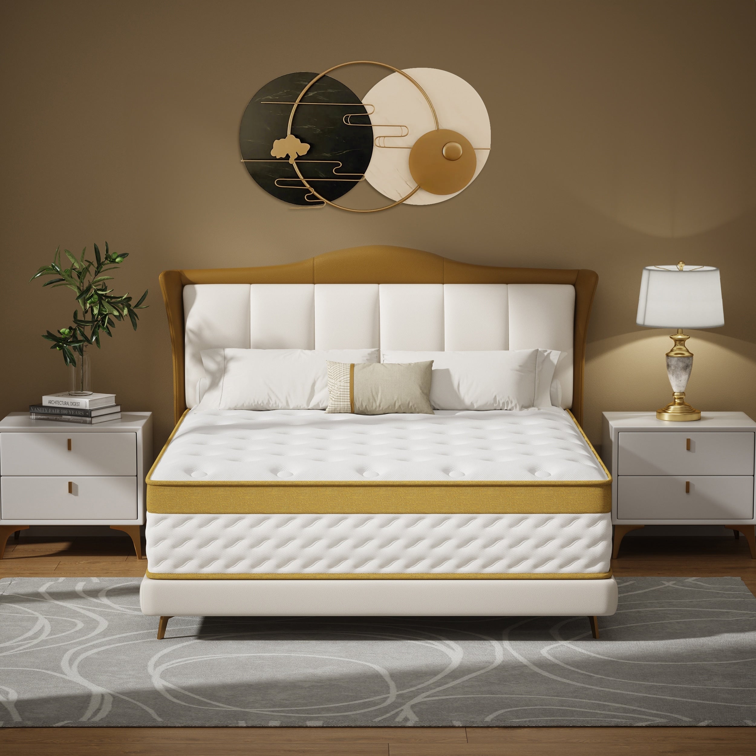 Matelas hybride en mousse à mémoire de forme et ressorts de 10 pouces