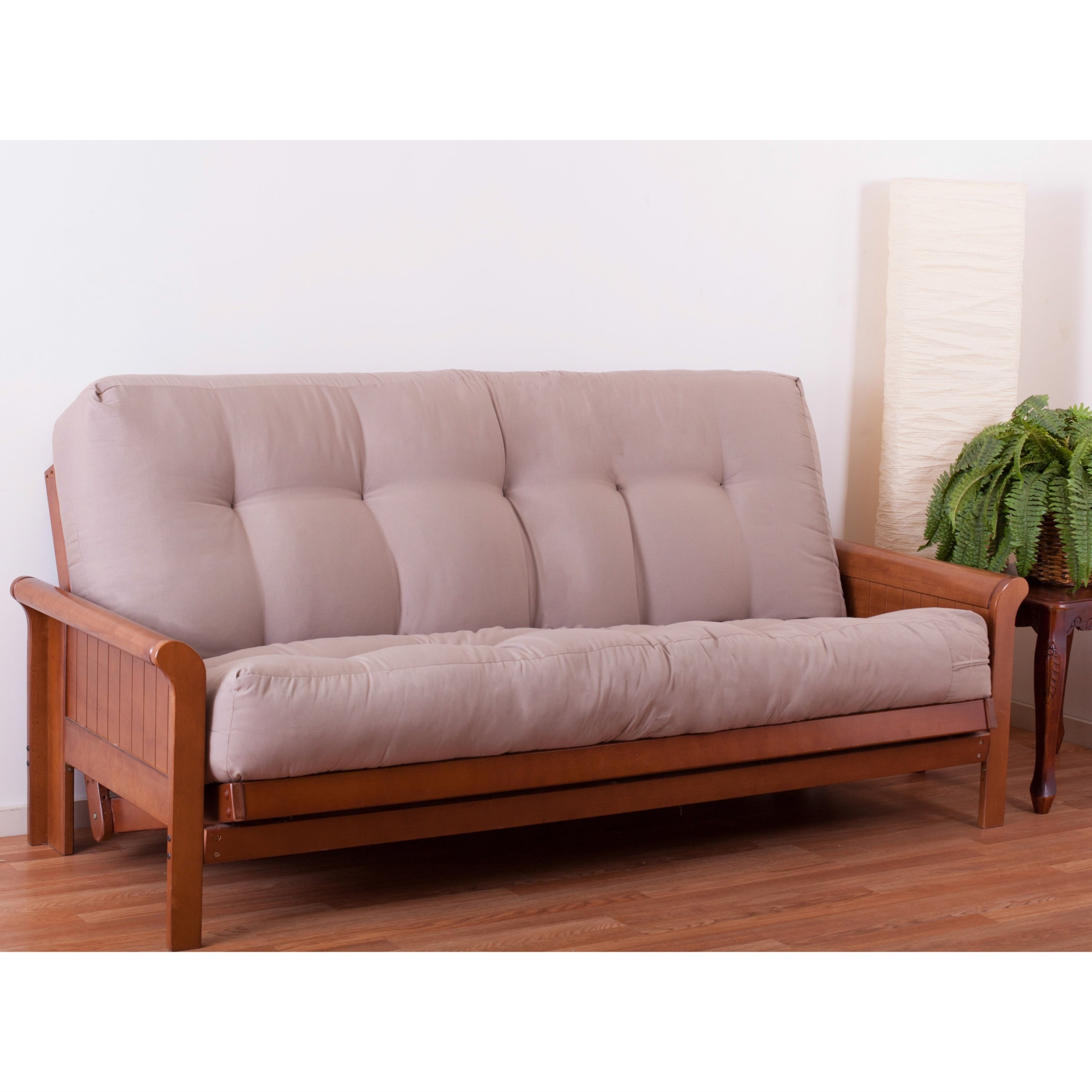 Matelas futon en sergé de 10 pouces d'épaisseur (simple, double ou grand lit)
