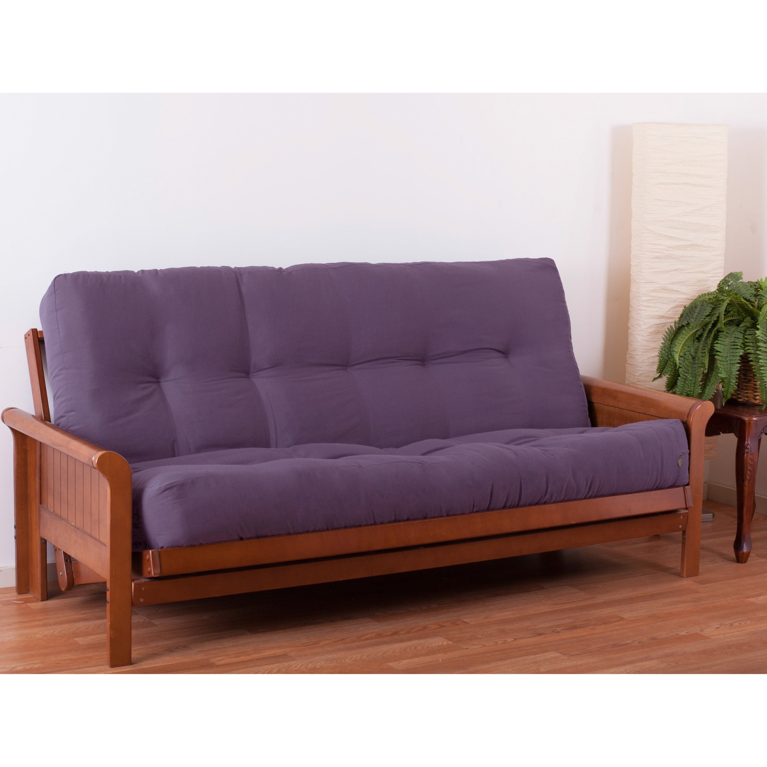 Matelas futon en sergé de 10 pouces d'épaisseur (simple, double ou grand lit)