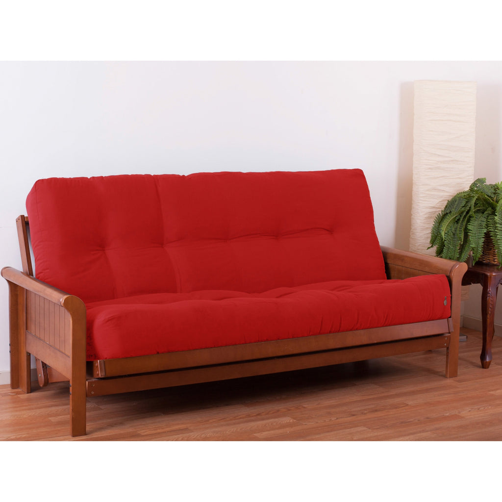 Matelas futon en sergé de 10 pouces d'épaisseur (simple, double ou grand lit)