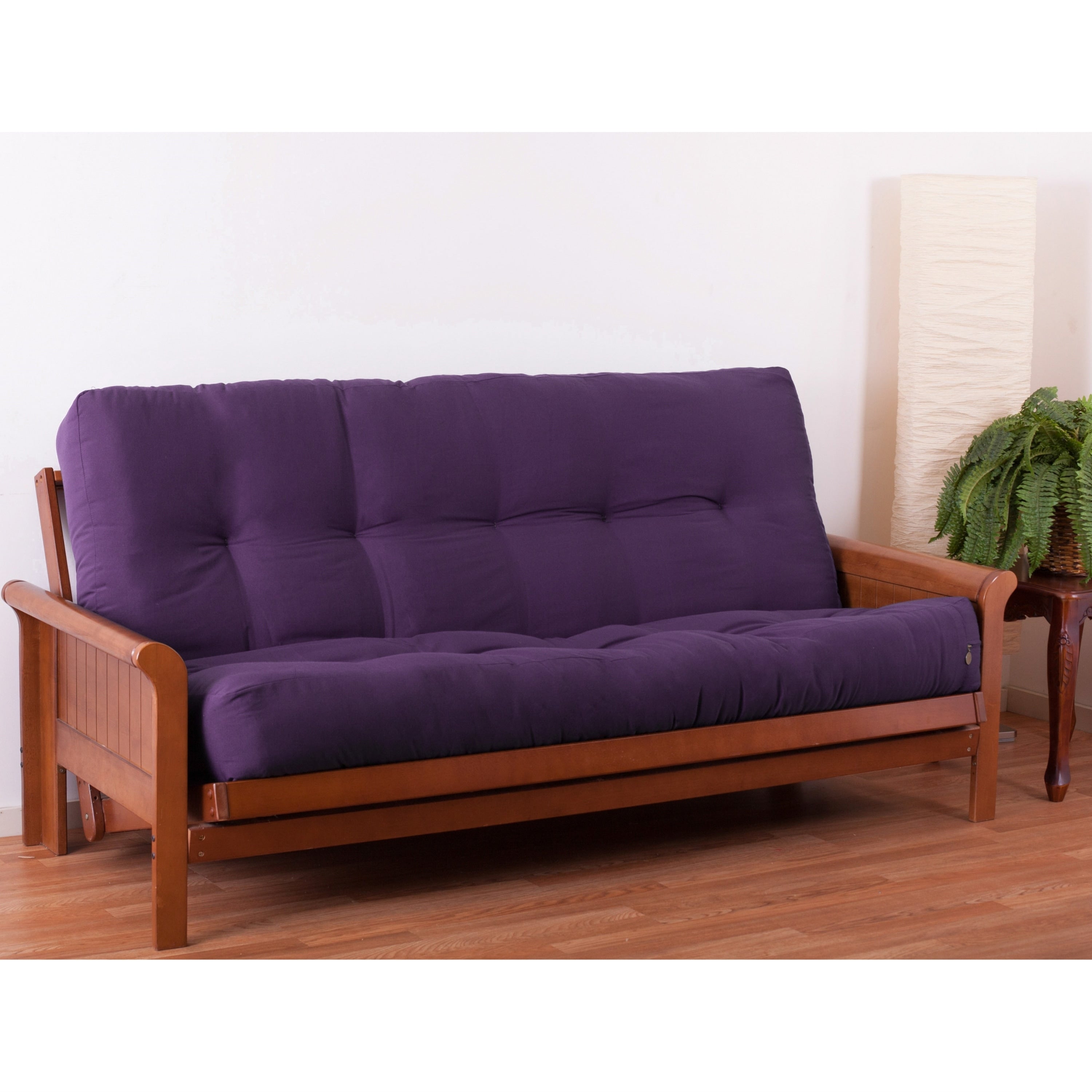 Matelas futon en sergé de 10 pouces d'épaisseur (simple, double ou grand lit)