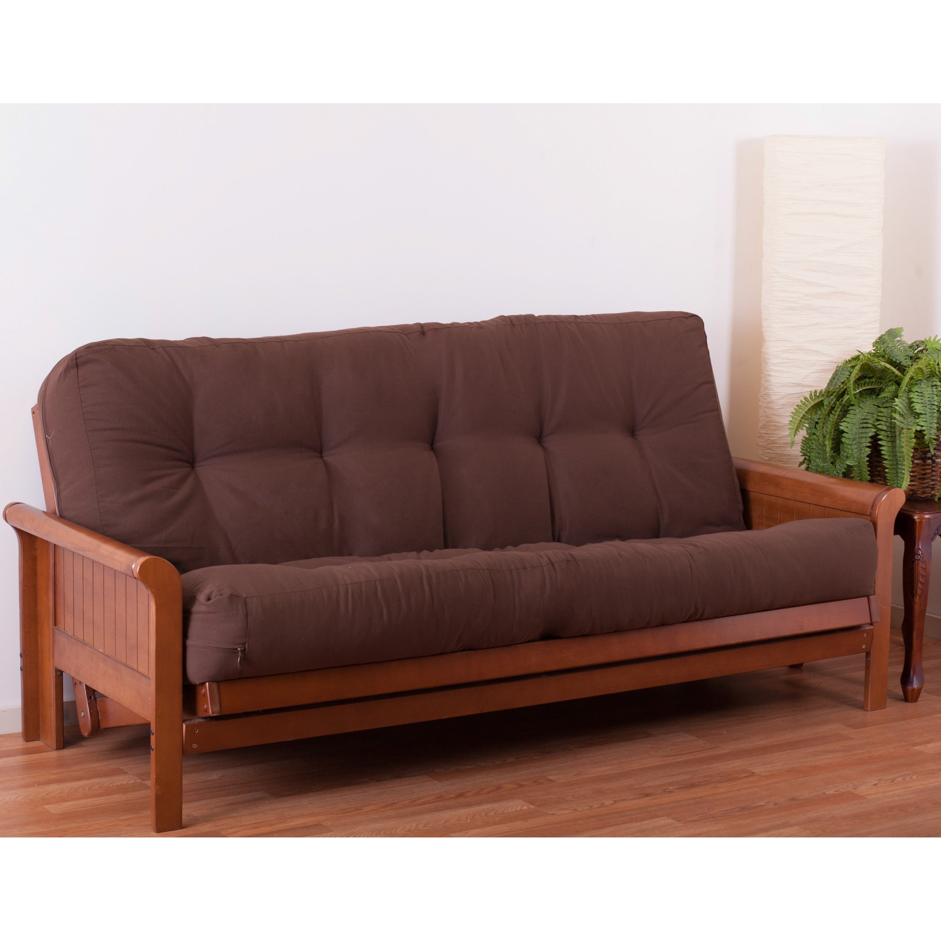 Matelas futon en sergé de 10 pouces d'épaisseur (simple, double ou grand lit)