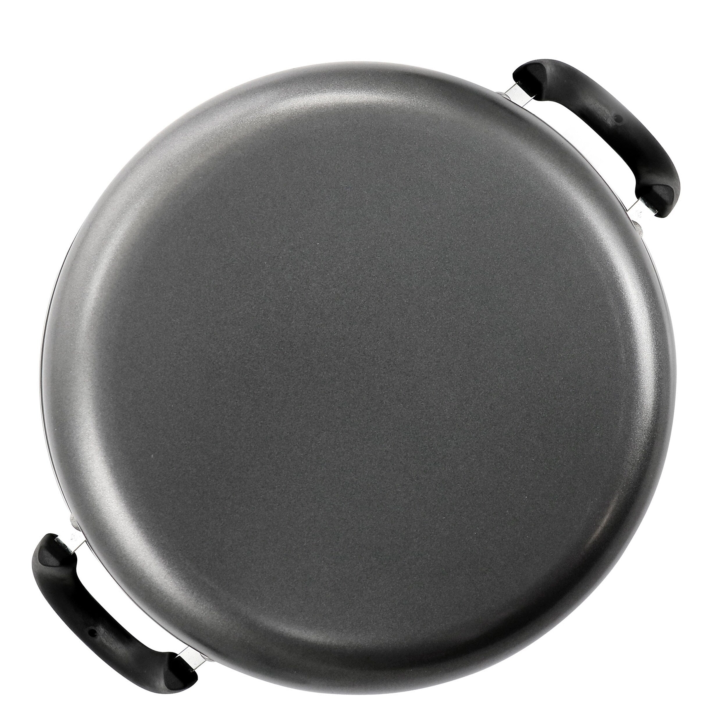 Poêle antiadhésive tout usage Highberry de 12 pouces avec couvercle, gris
