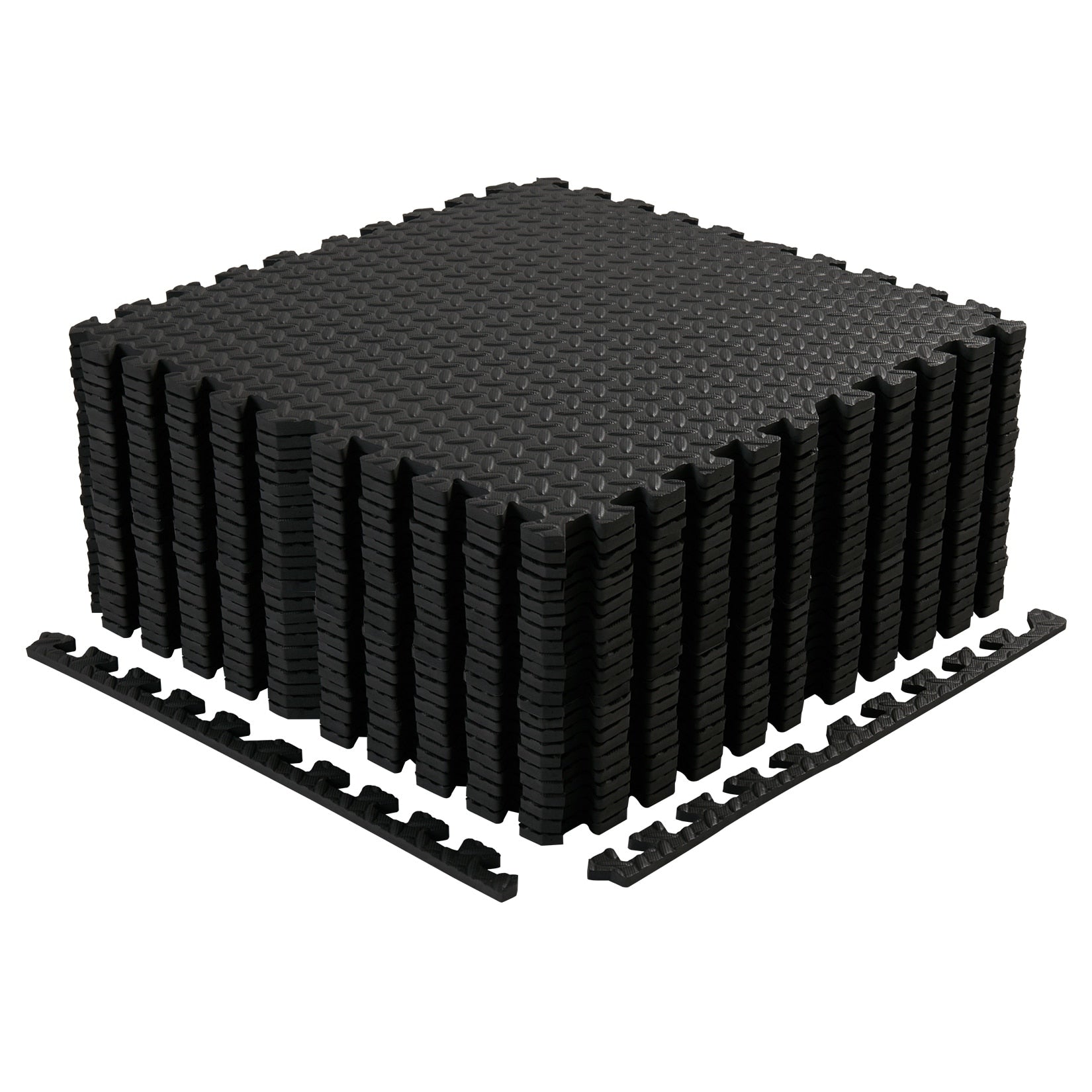 12 dalles de sol en mousse pour salle de sport, 24 x 24, tapis de sol emboîtables, 48 ​​pi²