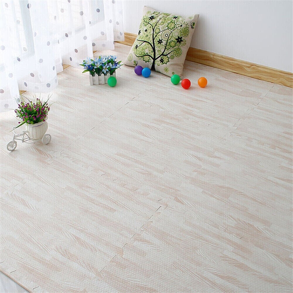 12 dalles de sol en mousse pour salle de sport, 24 x 24, tapis de sol emboîtables, 48 ​​pi²
