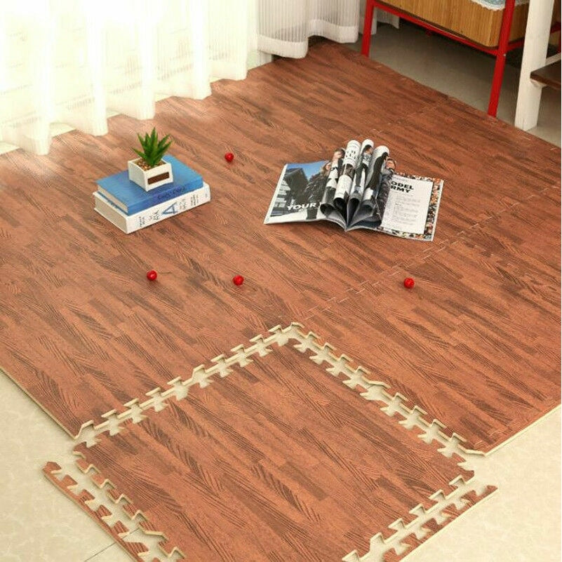 12 dalles de sol en mousse pour salle de sport, 24 x 24, tapis de sol emboîtables, 48 ​​pi²