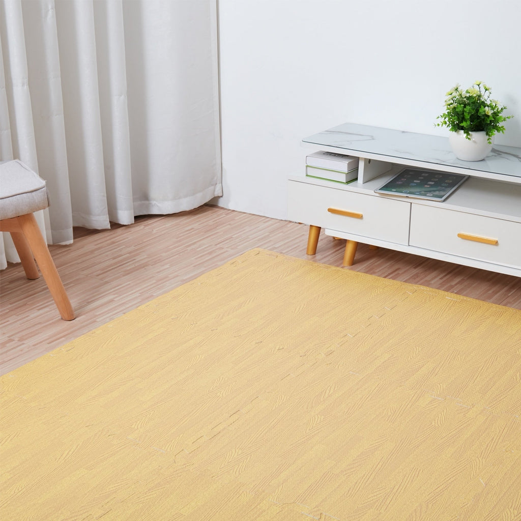 12 dalles de sol en mousse pour salle de sport, 24 x 24, tapis de sol emboîtables, 48 ​​pi²