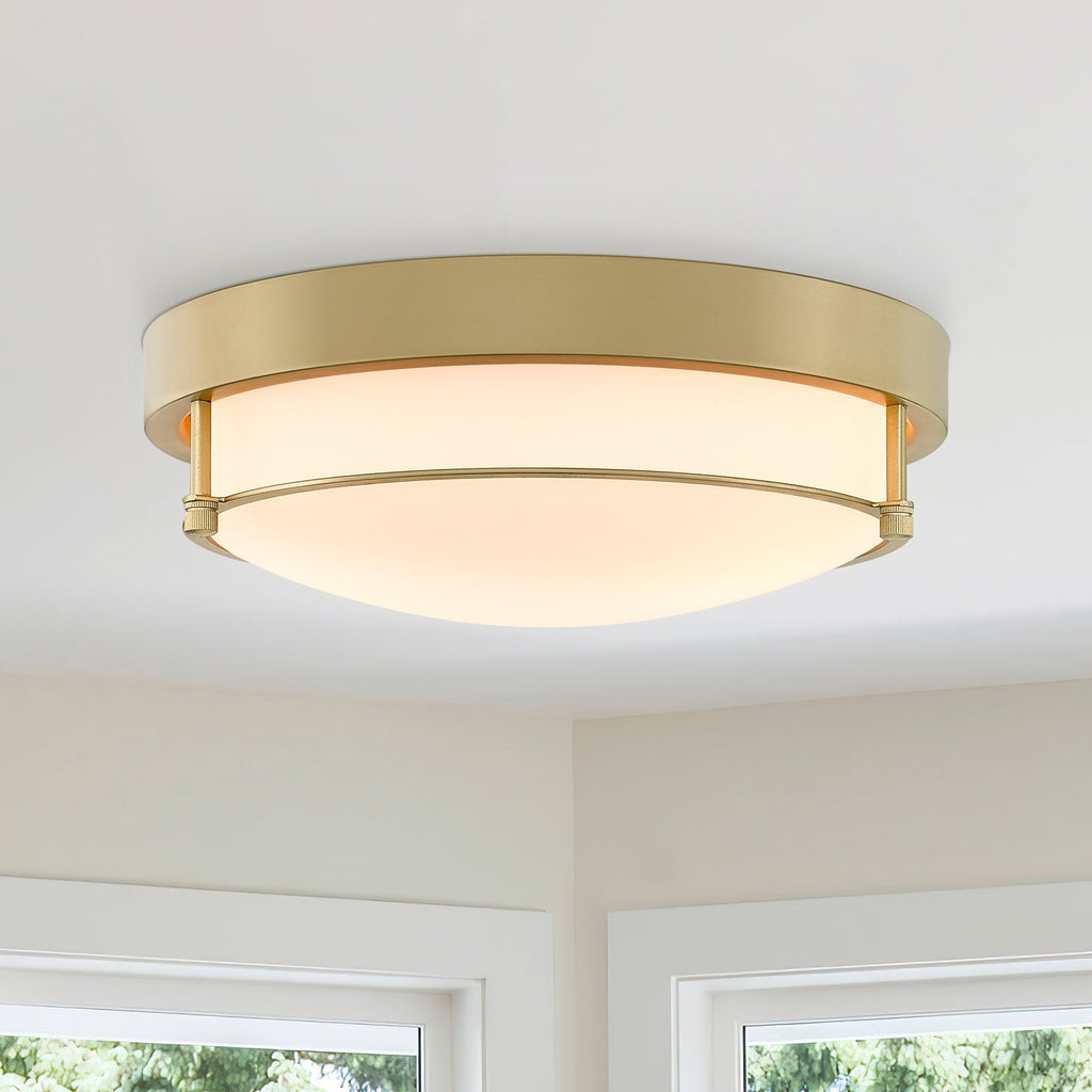 Plafonnier moderne à 2 lumières et 12 pouces