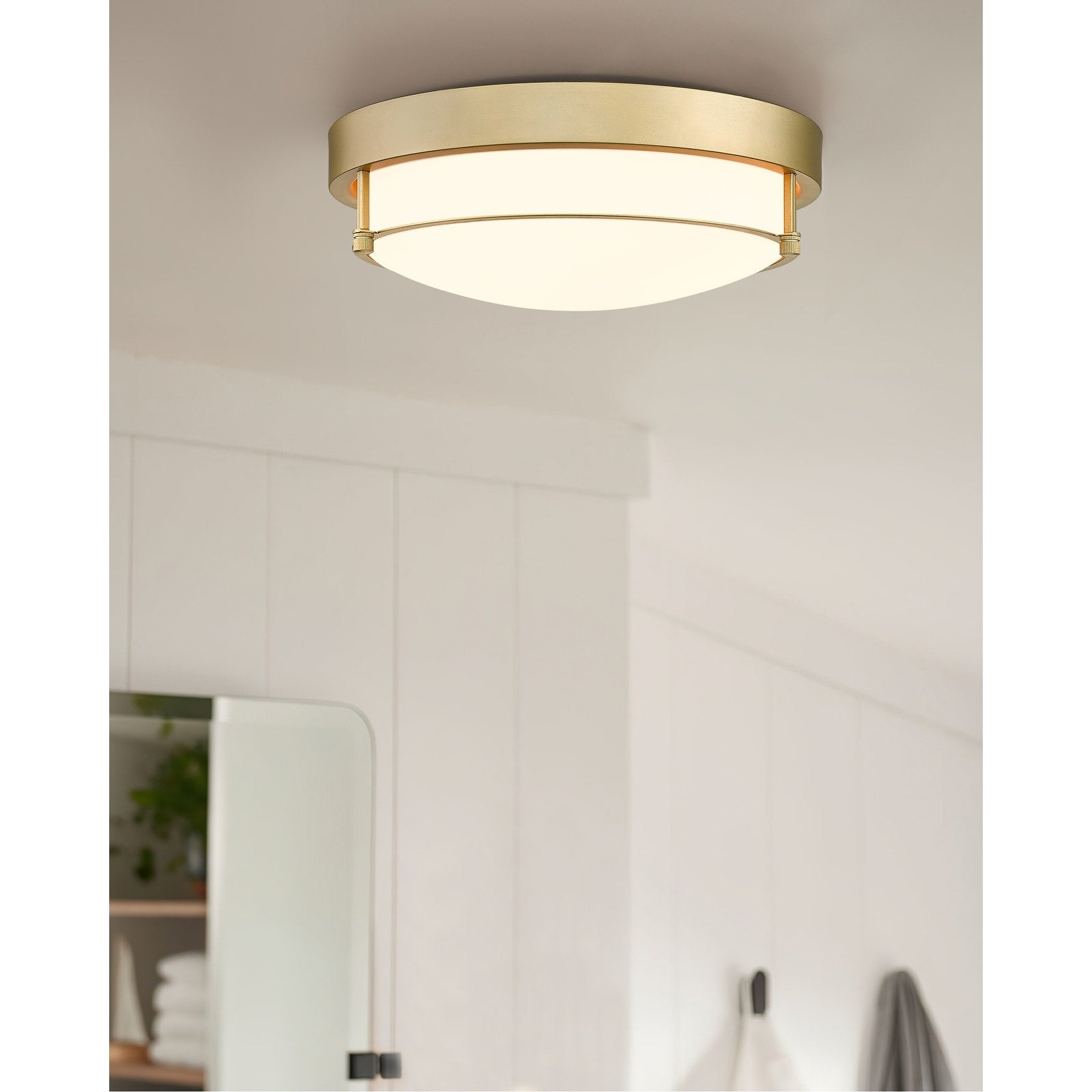 Plafonnier moderne à 2 lumières et 12 pouces