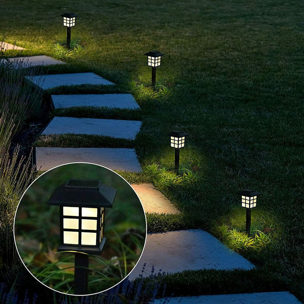 Lot de 12 lampes solaires d'extérieur étanches pour jardin, paysage et terrasse