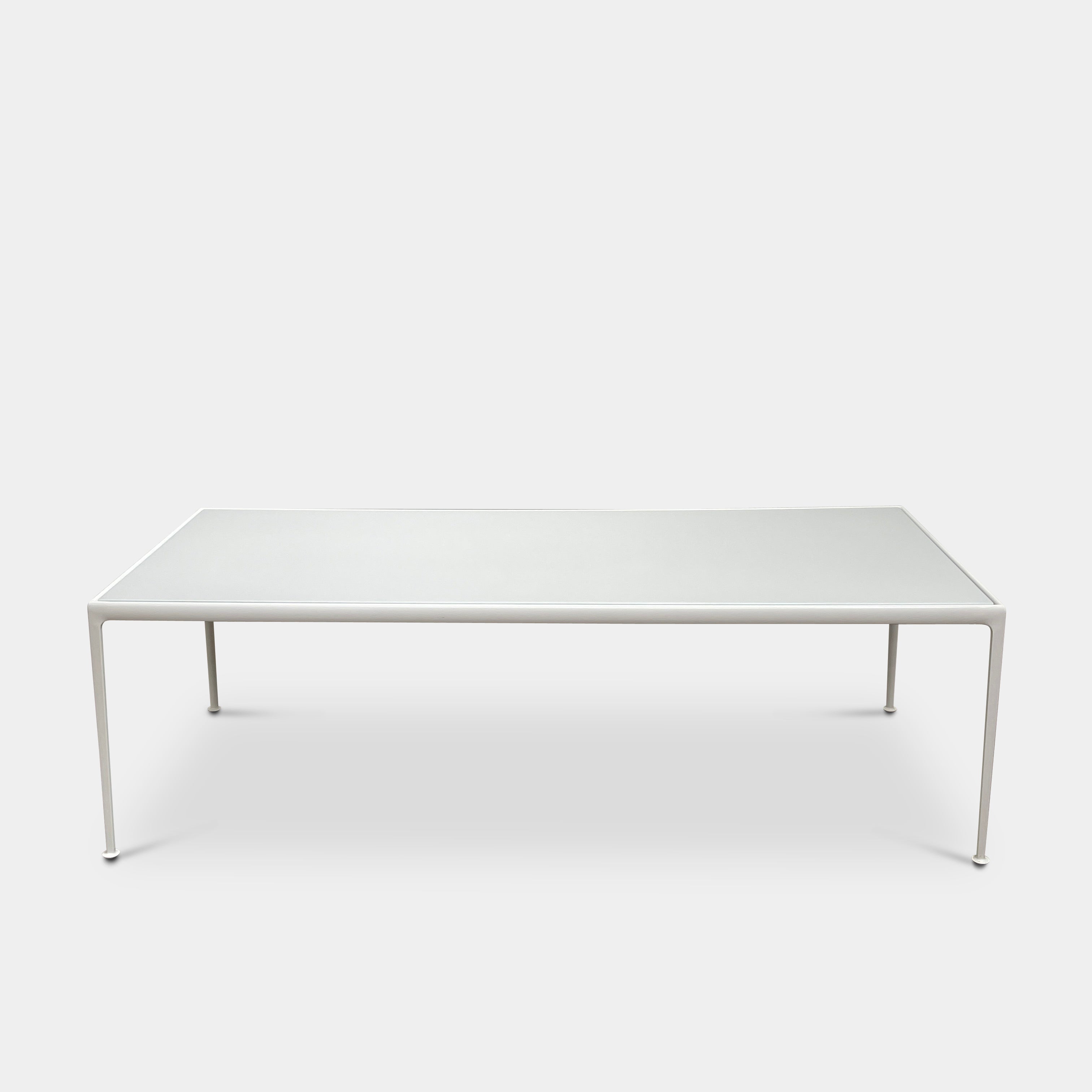 Table à manger d'extérieur blanche Knoll 1966 90