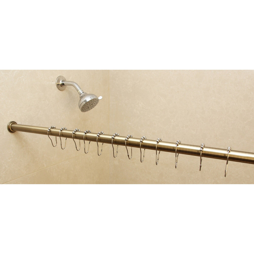 Tringle à rideau de douche ou de fenêtre réglable de 1 pouce montée sur tension