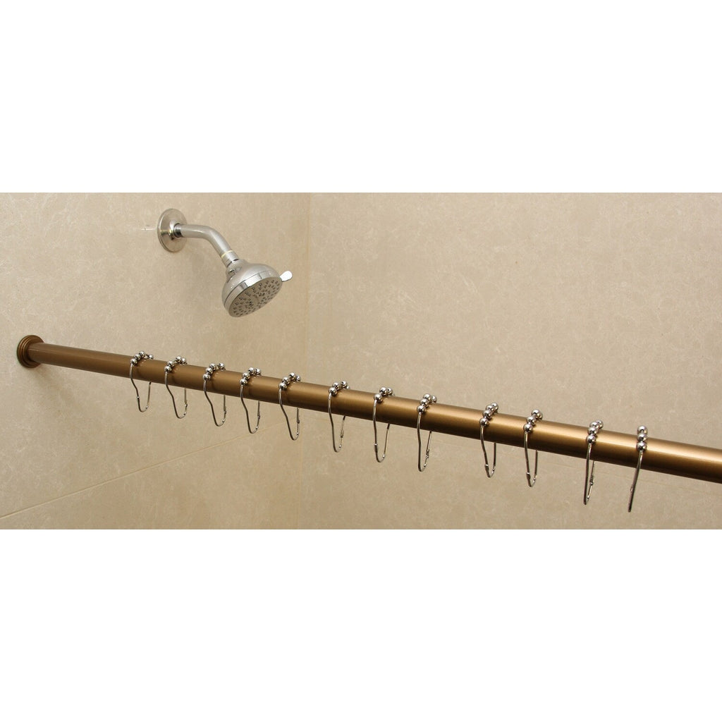 Tringle à rideau de douche ou de fenêtre réglable de 1 pouce montée sur tension