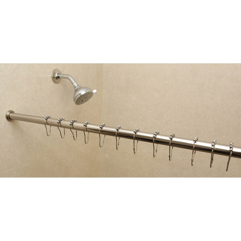 Tringle à rideau de douche ou de fenêtre réglable de 1 pouce montée sur tension