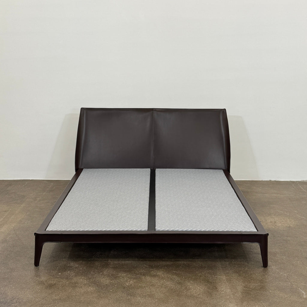 Lit queen-size Poliform Kelly, cuir