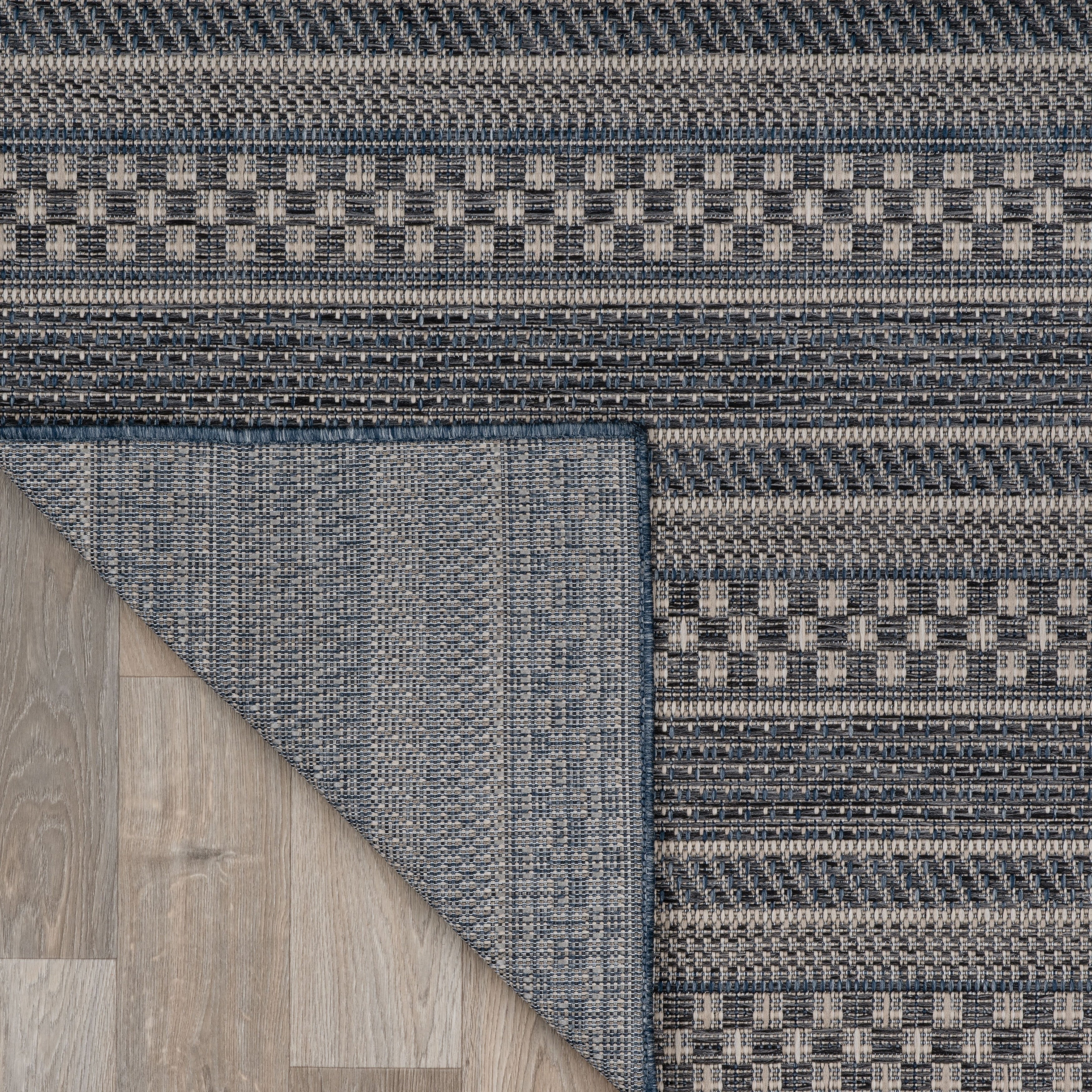 Tapis d'intérieur/extérieur à rayures géométriques bohèmes World Rug Gallery