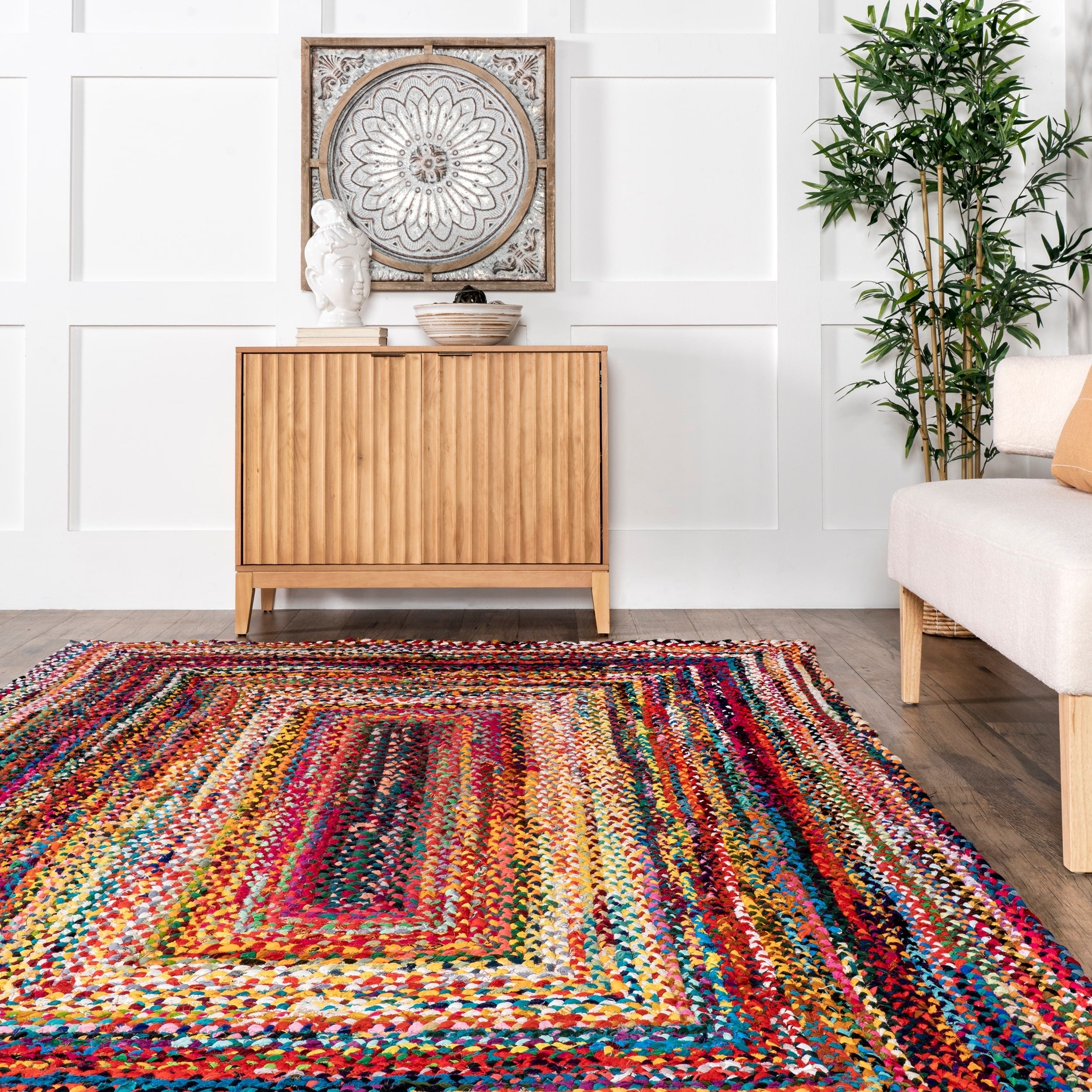 Tapis bohème tressé à la main Nuloom Tammara