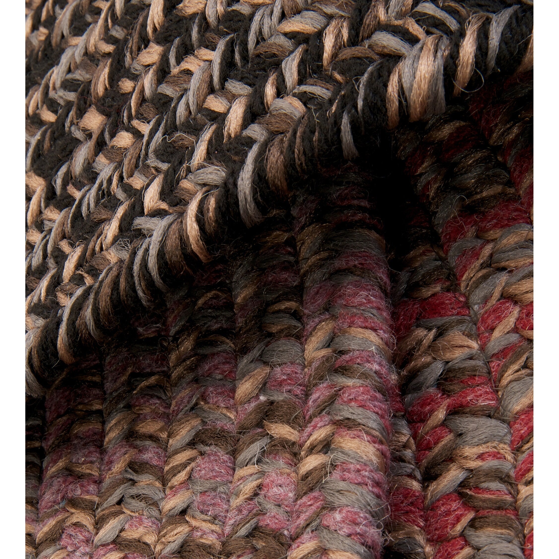 Tapis tressé ovale réversible Colonial Mills Hillsdale
