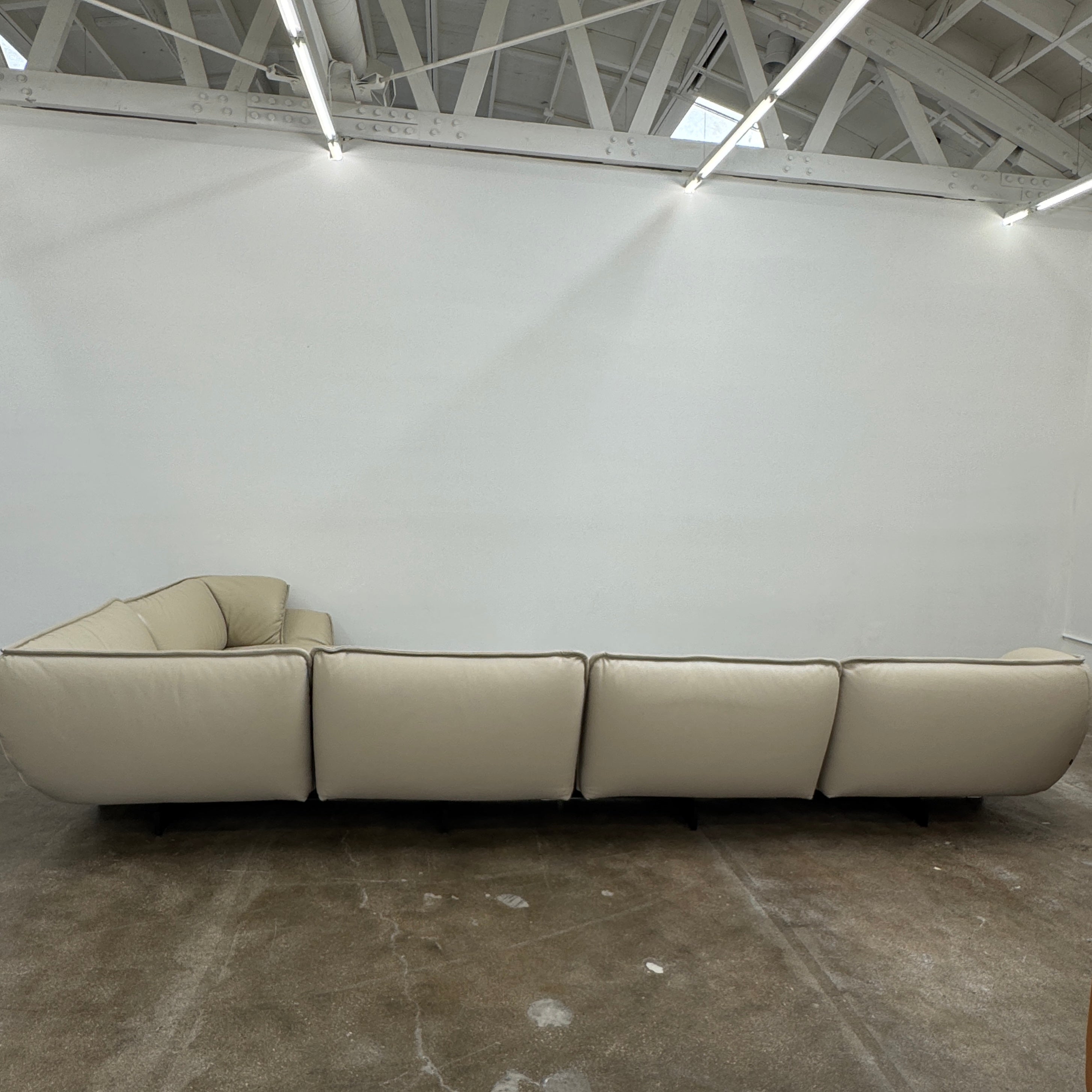 Canapé d'angle en cuir Cassina Superbeam 5 pièces