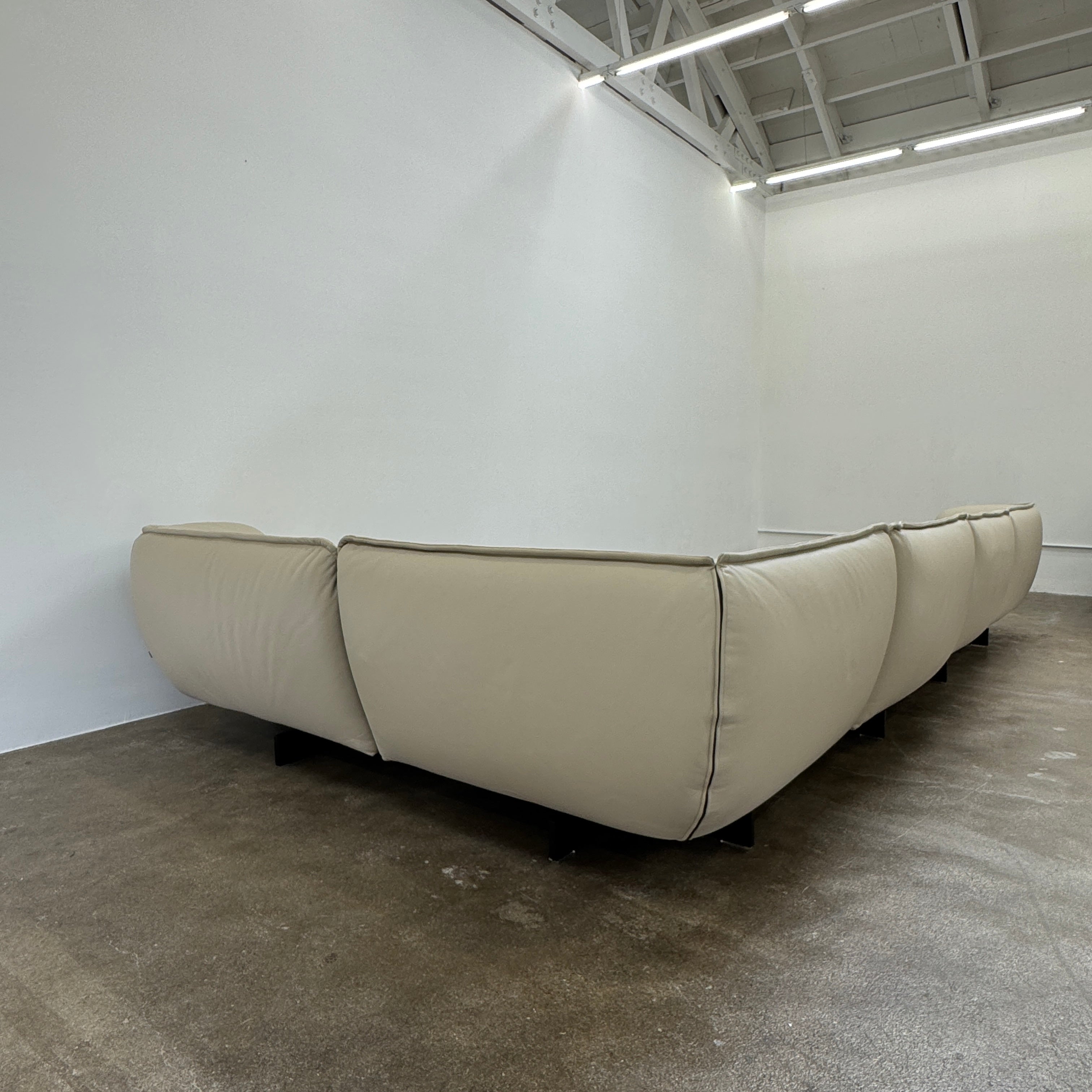 Canapé d'angle en cuir Cassina Superbeam 5 pièces