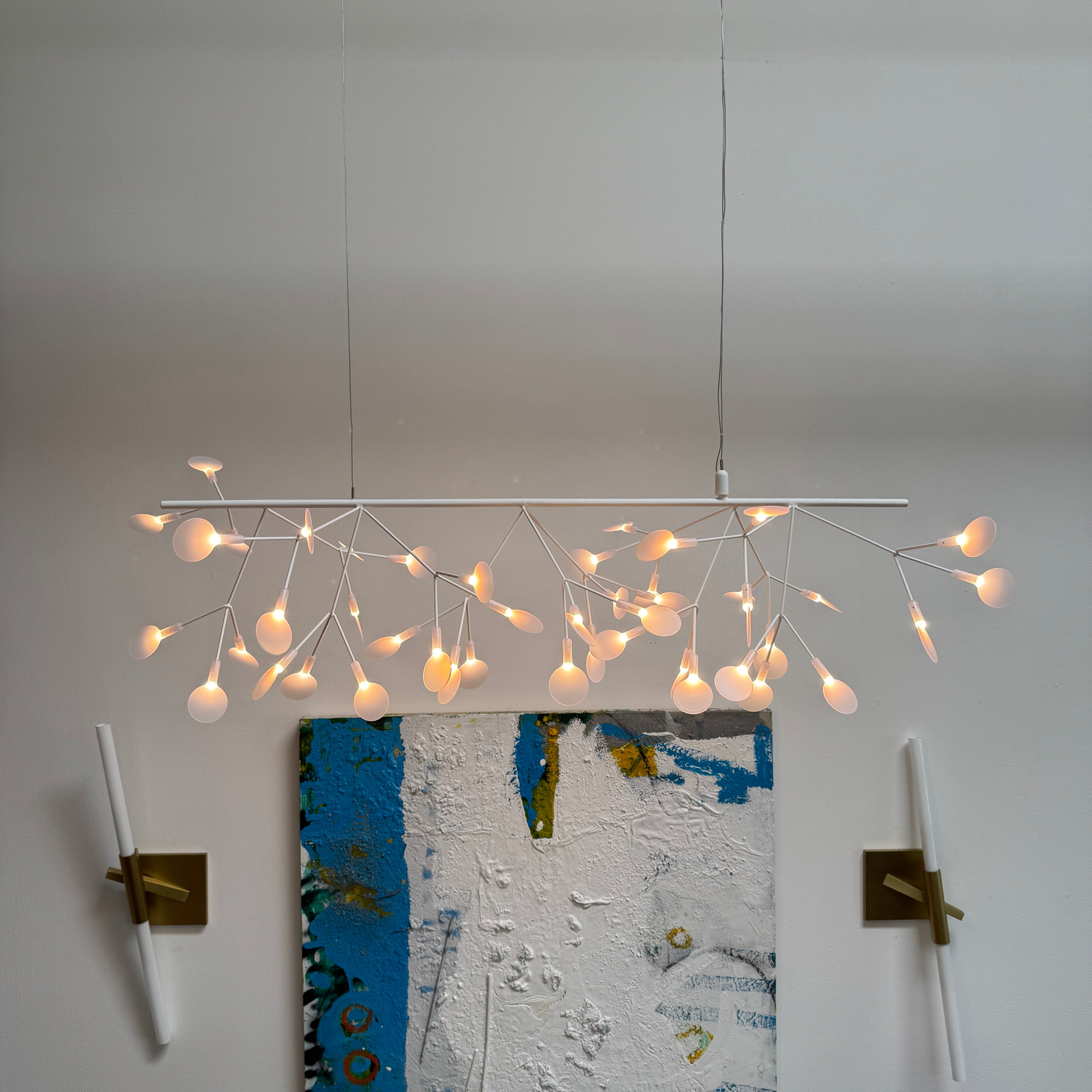 Suspension LED sans fin Moooi Heracleum - Blanc
