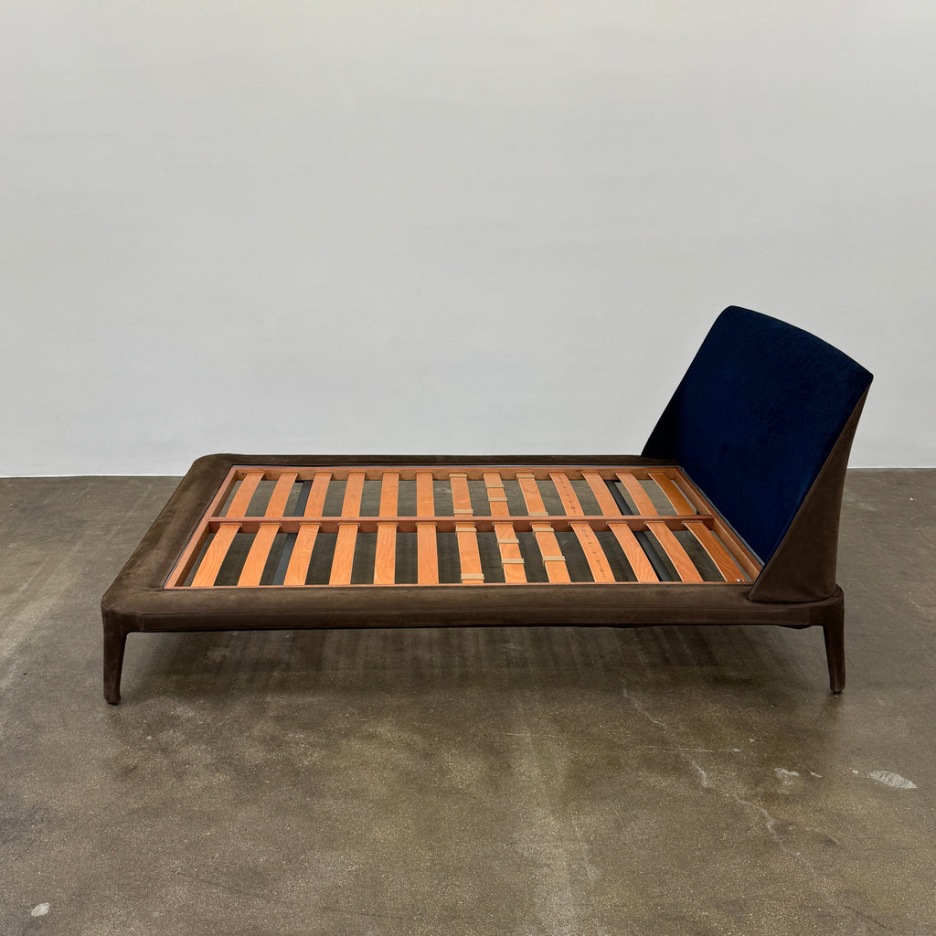 Lit queen-size Poliform Kelly, daim