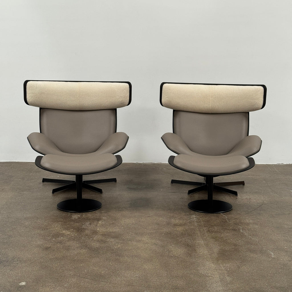 Chaise et pouf Almora de B&amp;B Italia
