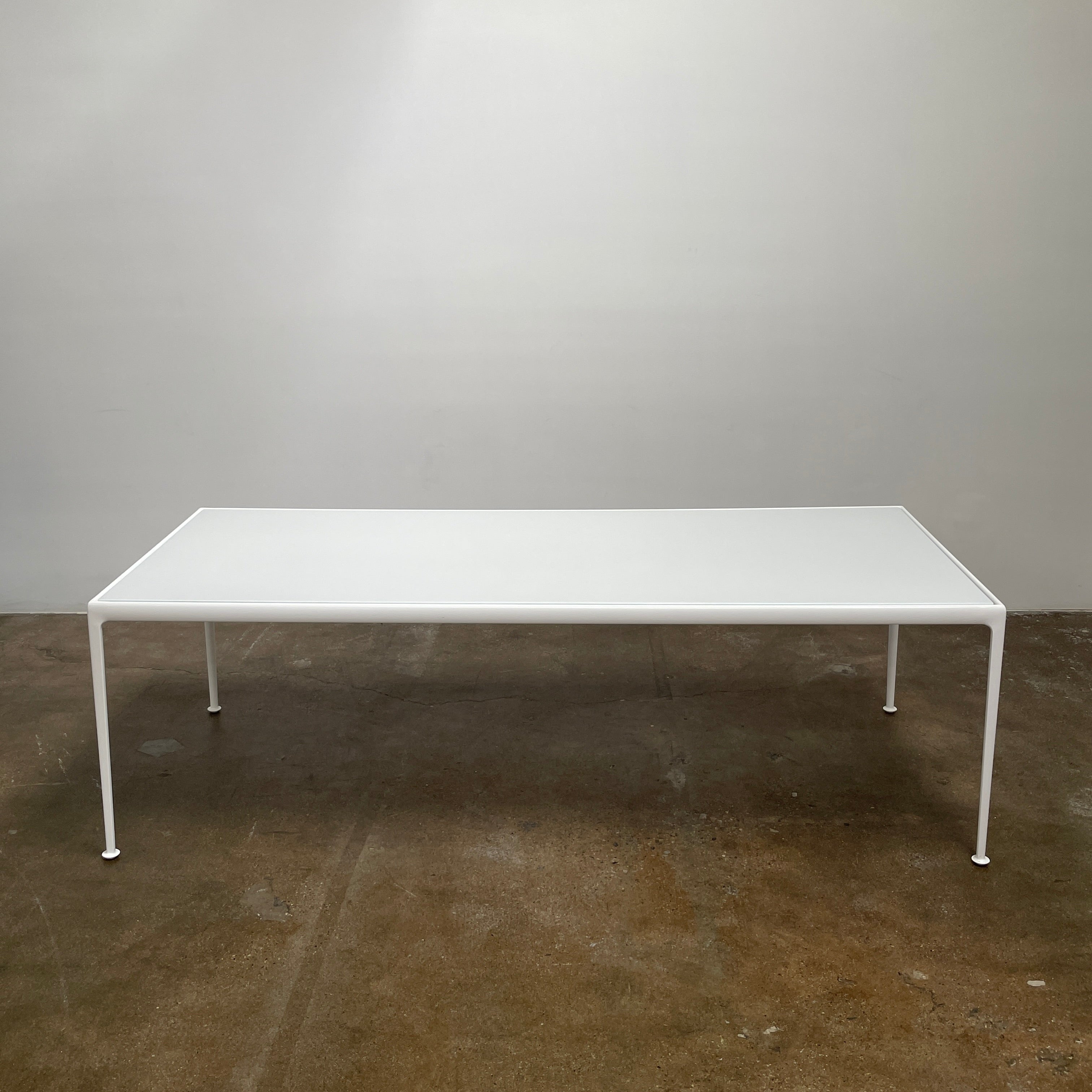 Table à manger d'extérieur blanche Knoll 1966 90