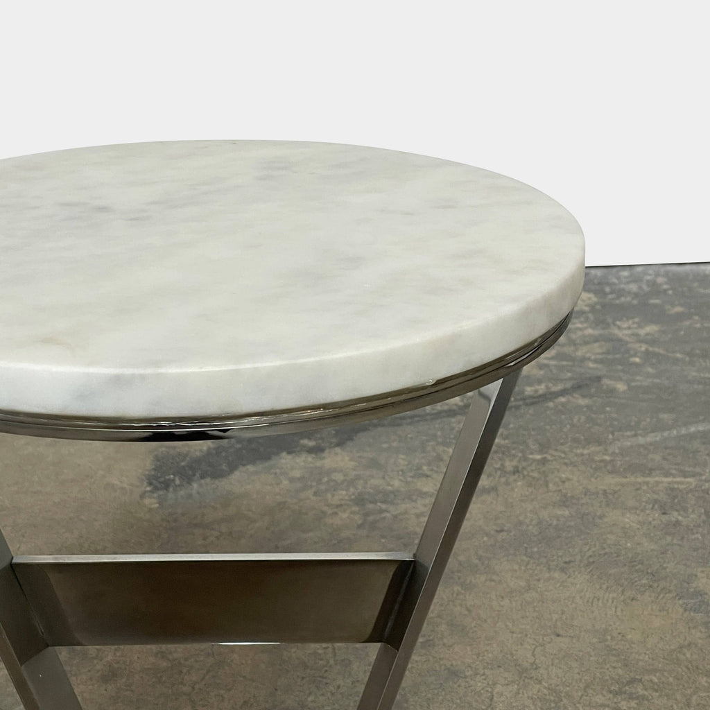 Table d'appoint avec plateau en marbre