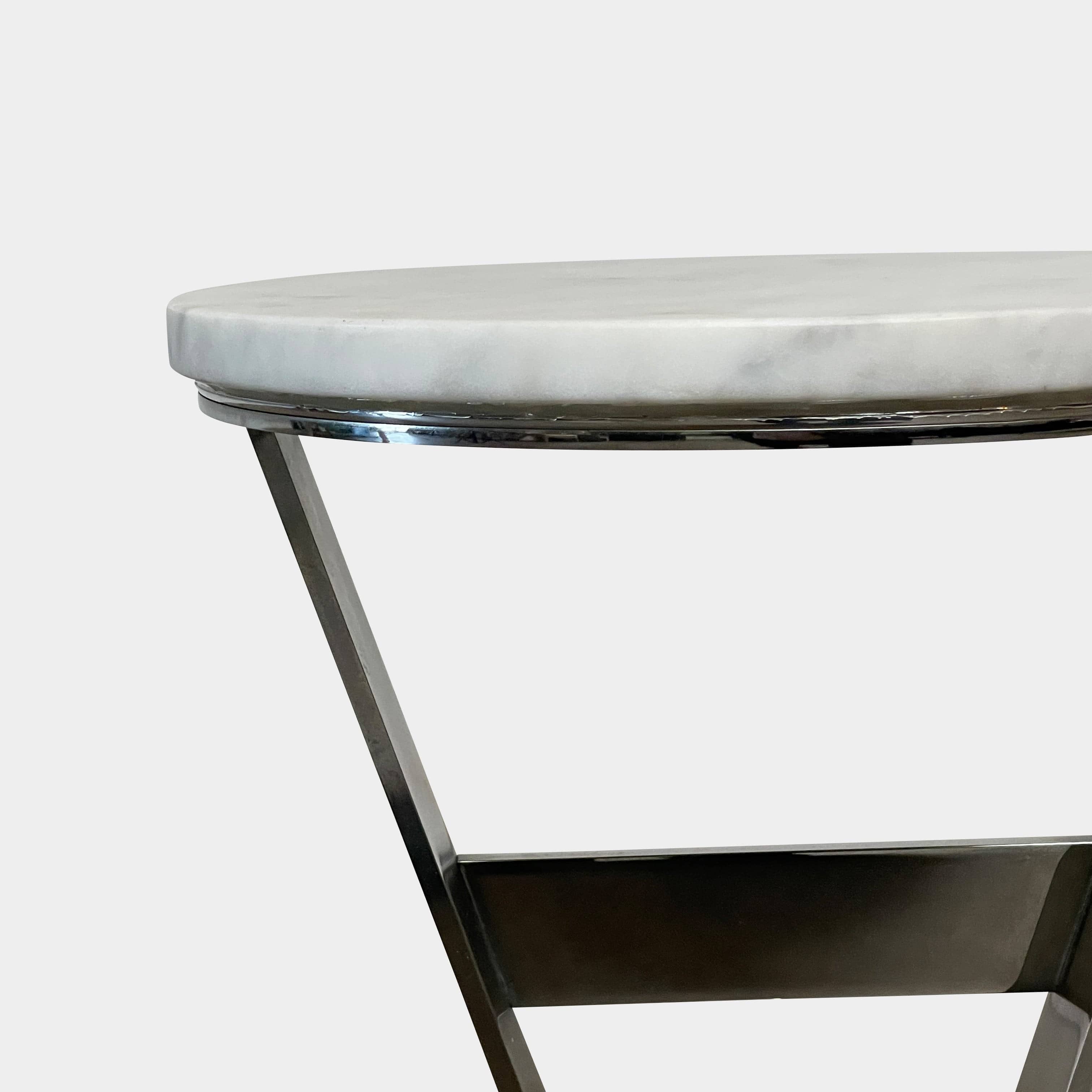 Table d'appoint avec plateau en marbre