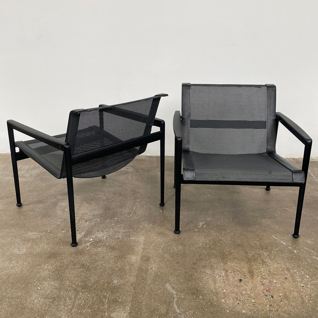 Fauteuil Knoll 1966 avec accoudoirs, noir