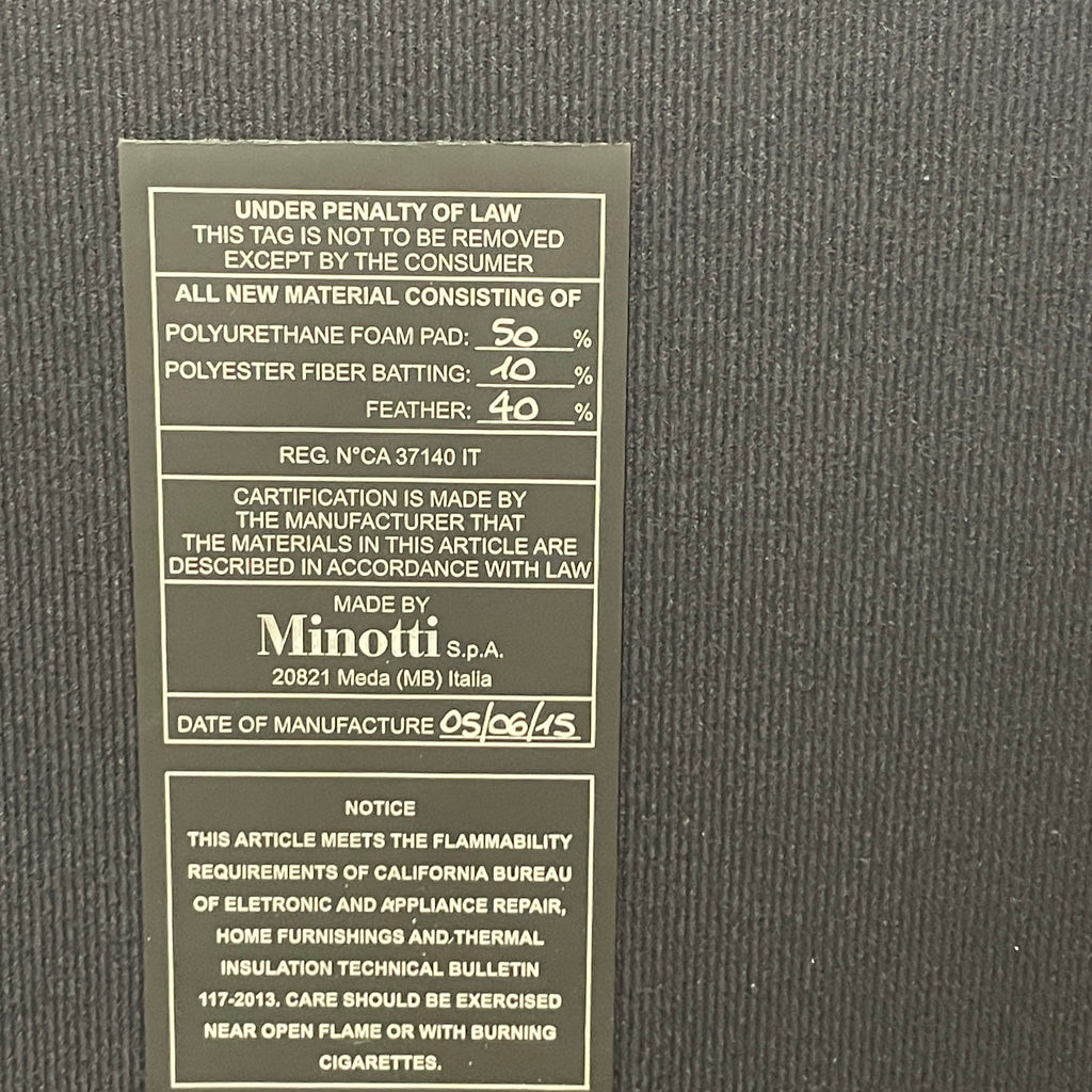 Minotti Leonard sectionnel 3 pièces