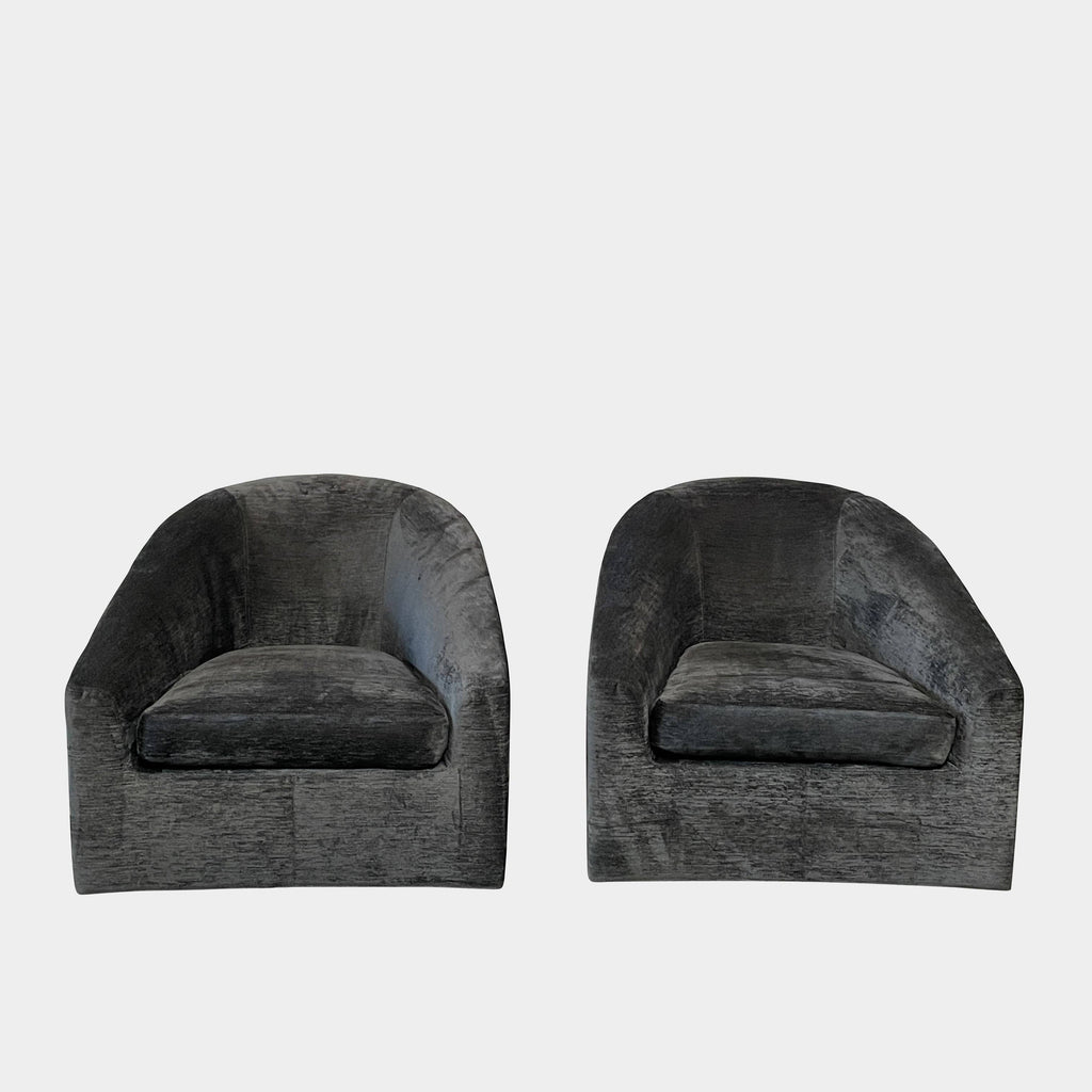 Lot de 2 chaises longues pivotantes Minotti Quinn
