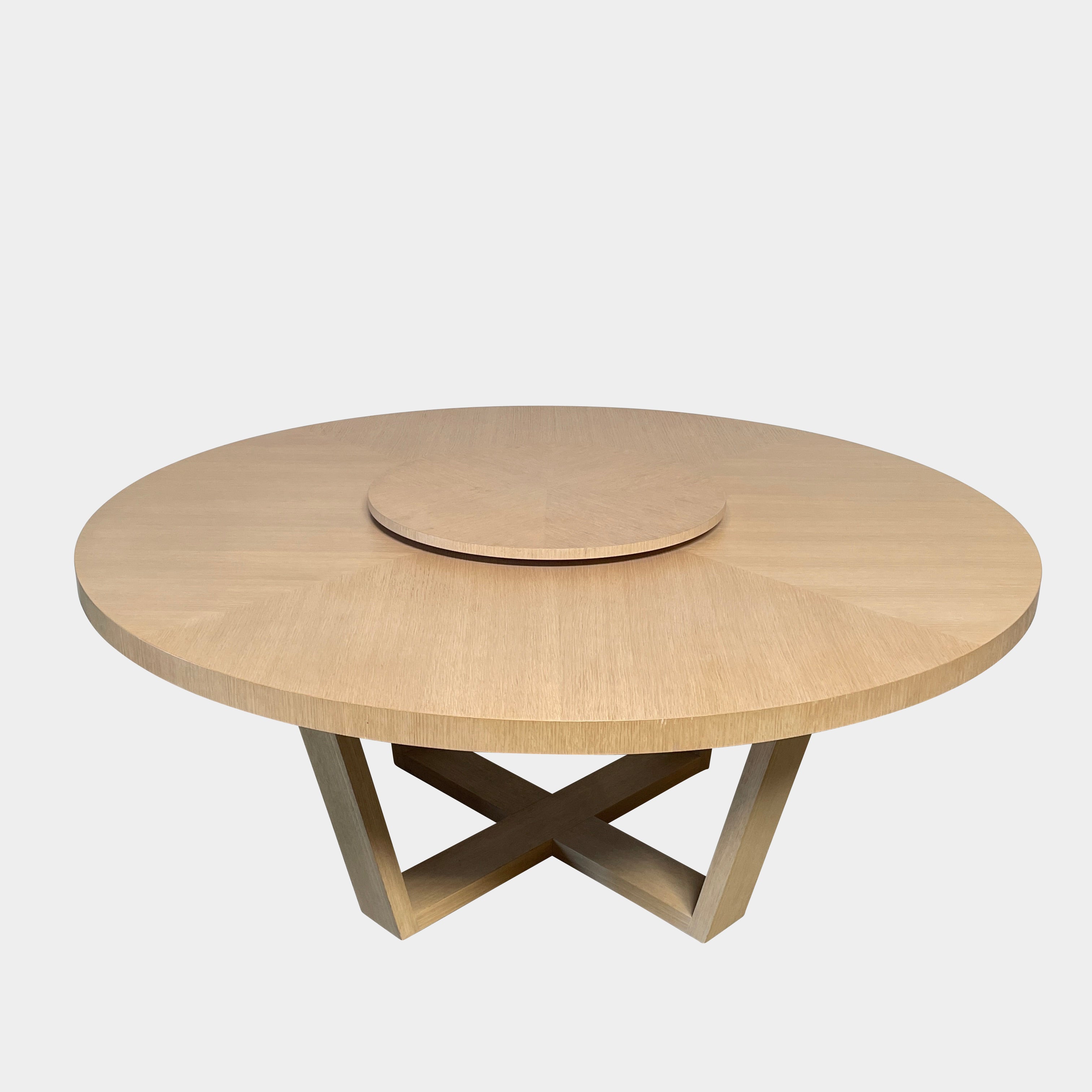 Table à manger Maxalto Xilos avec plateau rotatif