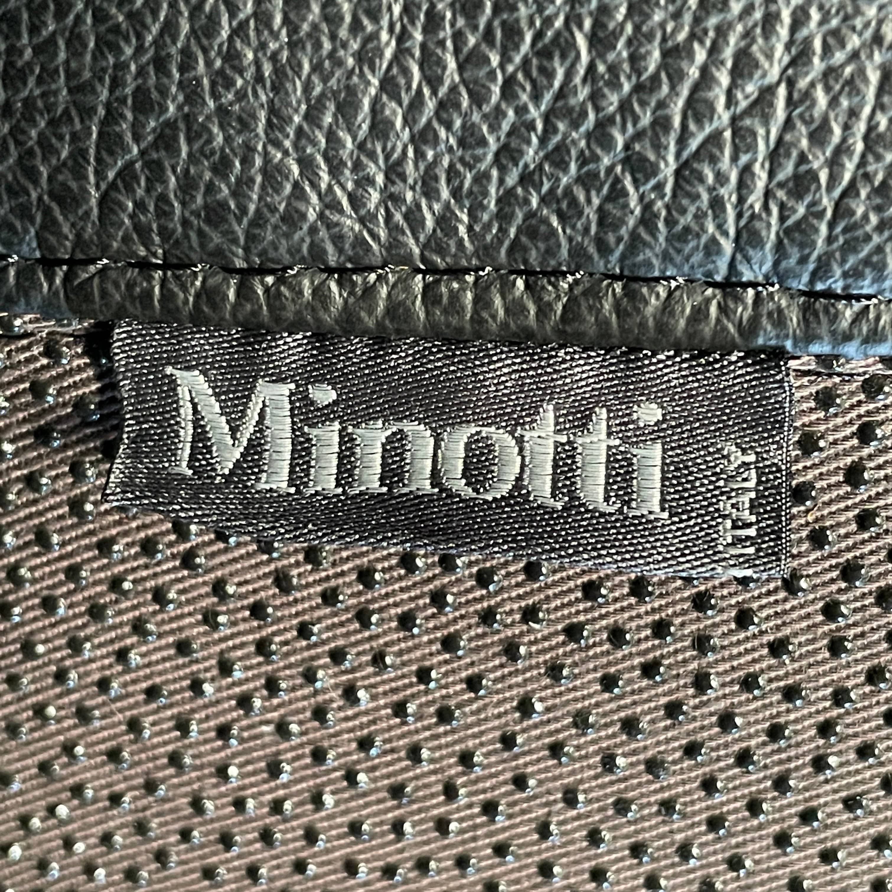 Canapé en cuir noir Minotti Hamilton