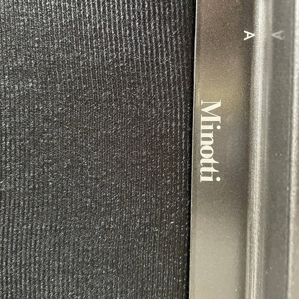 Canapé en cuir noir Minotti Hamilton