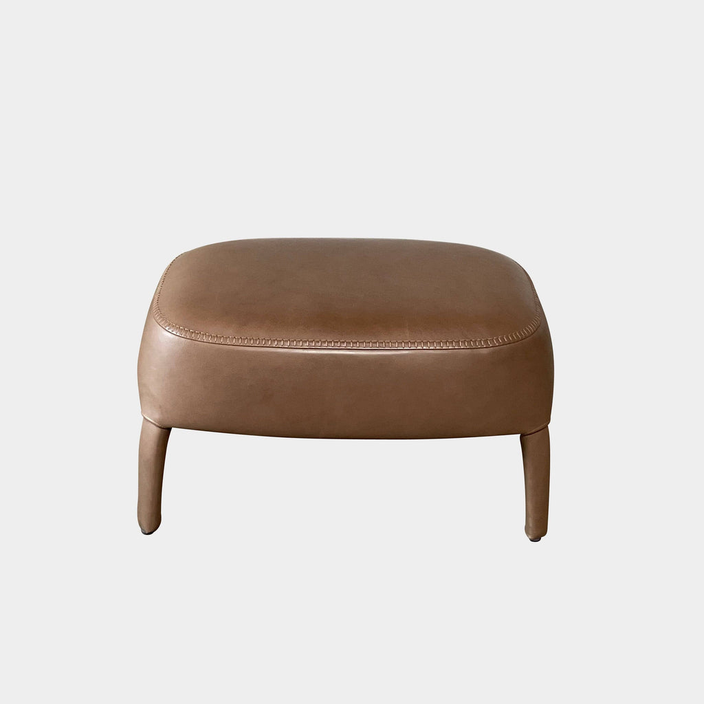 Fauteuil à dossier haut et pouf Maxalto Febo