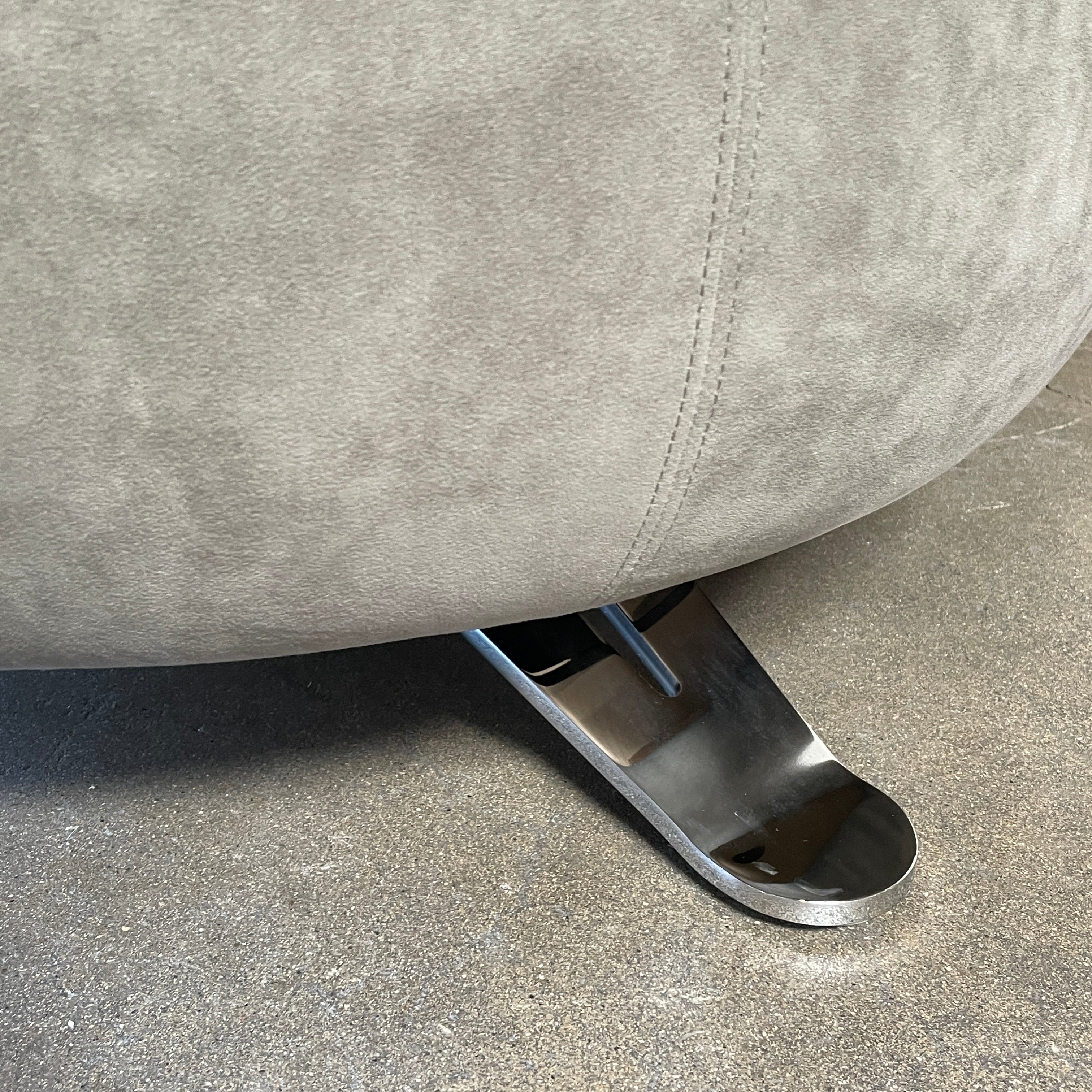 Canapé River DS-1064 De Sede en cuir nubuck gris