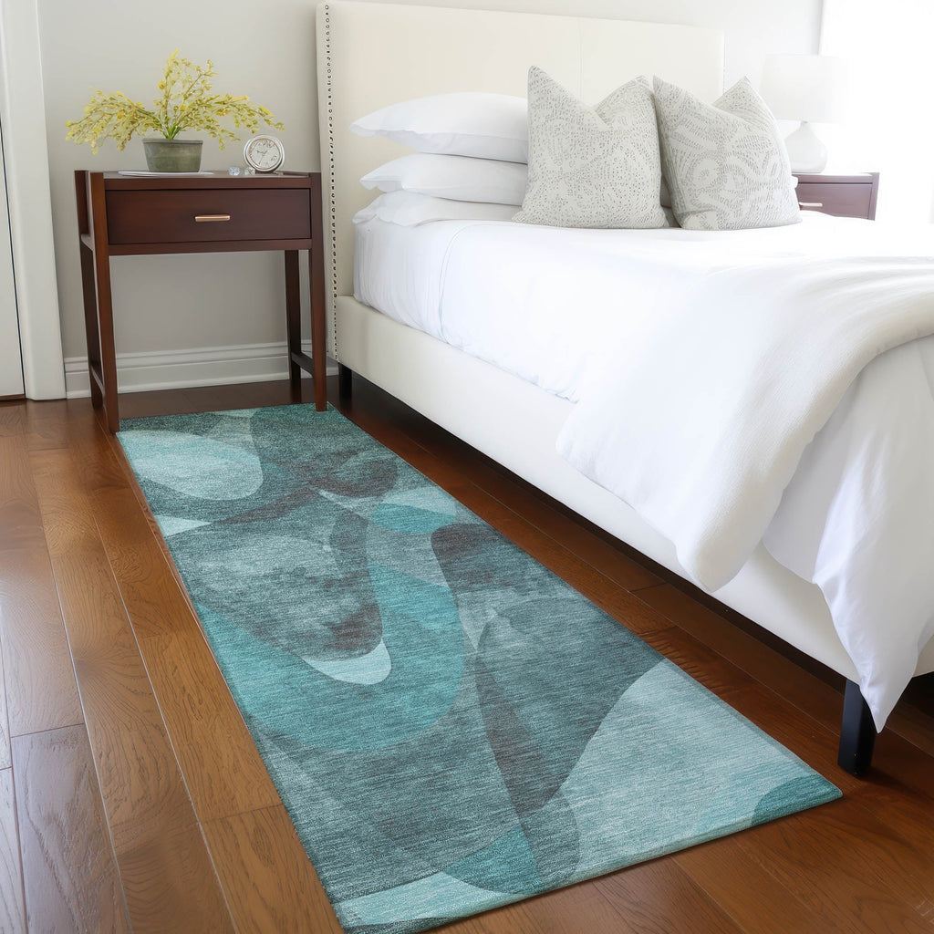 Tapis Chantille moderne lavable en machine pour intérieur/extérieur