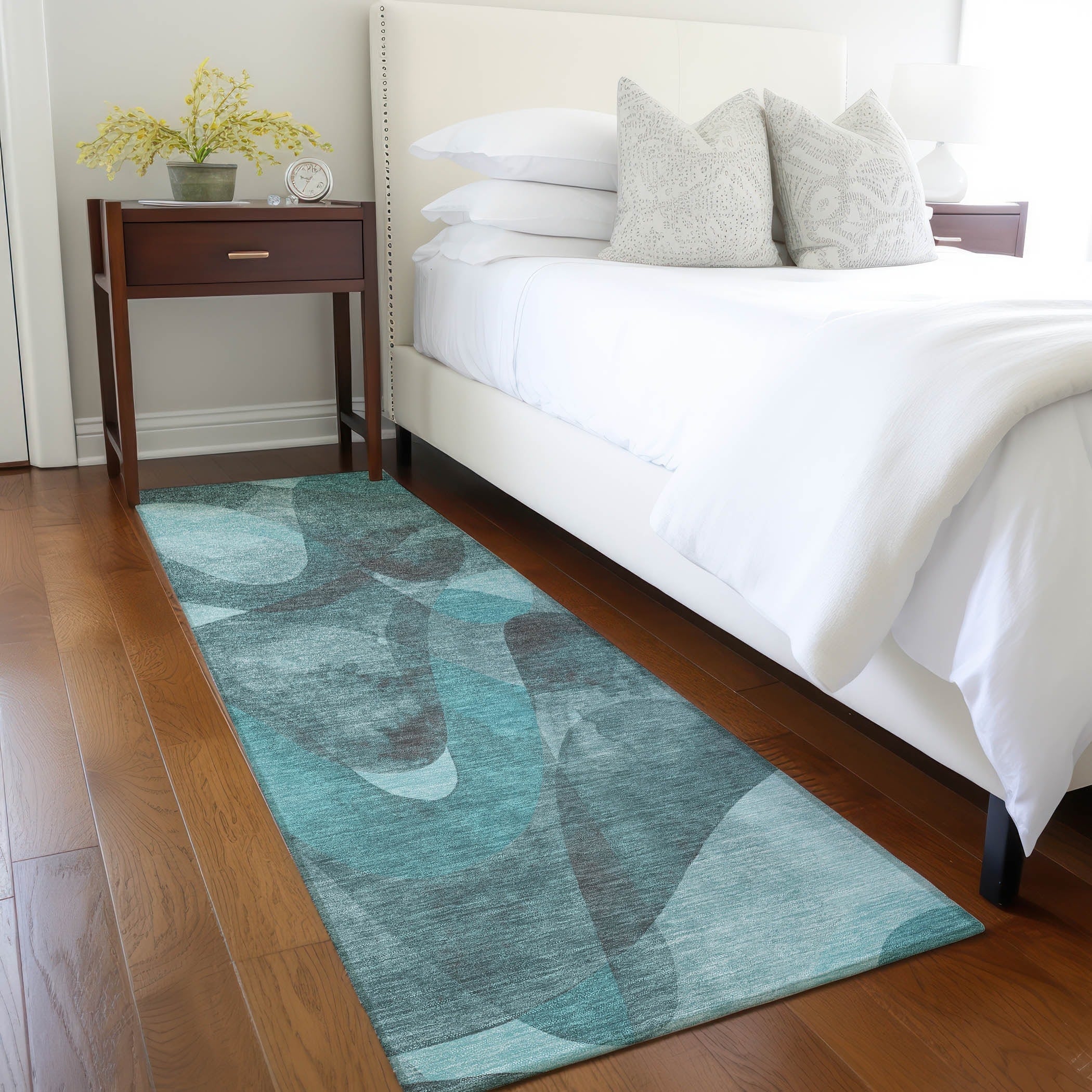 Tapis Chantille moderne lavable en machine pour intérieur/extérieur