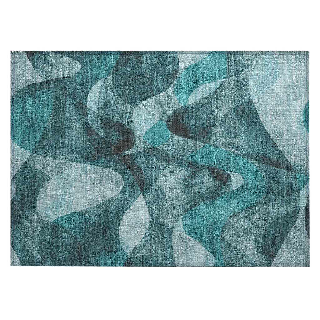 Tapis Chantille moderne lavable en machine pour intérieur/extérieur
