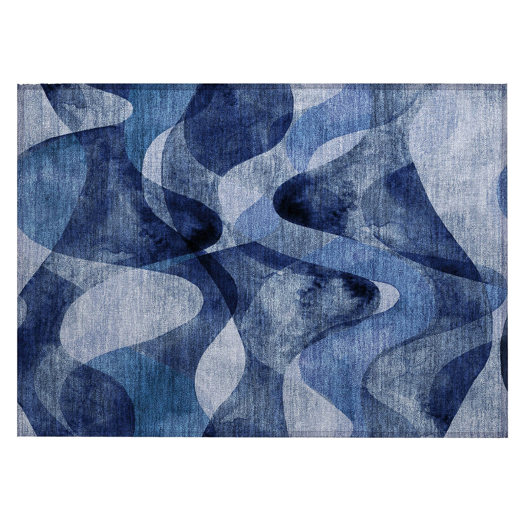 Tapis Chantille moderne lavable en machine pour intérieur/extérieur