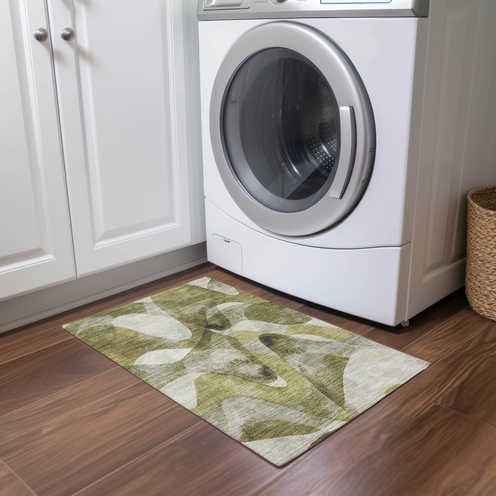 Tapis Chantille moderne lavable en machine pour intérieur/extérieur