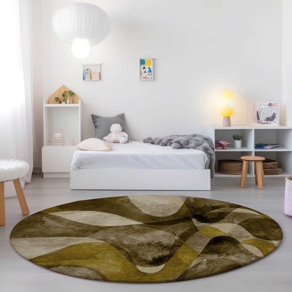 Tapis Chantille moderne lavable en machine pour intérieur/extérieur