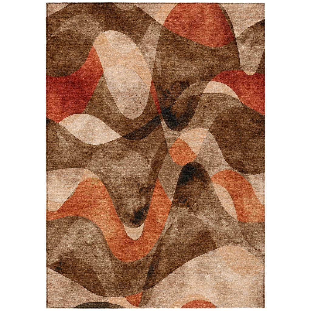 Tapis Chantille moderne lavable en machine pour intérieur/extérieur