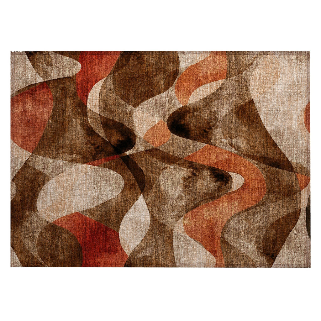 Tapis Chantille moderne lavable en machine pour intérieur/extérieur